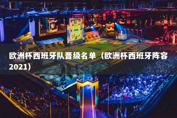 欧洲杯西班牙队晋级名单（欧洲杯西班牙阵容2021）