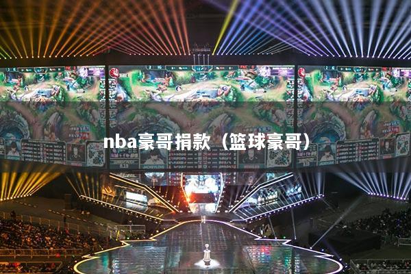 nba豪哥捐款（篮球豪哥）
