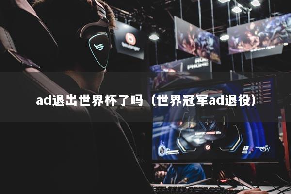 ad退出世界杯了吗（世界冠军ad退役）