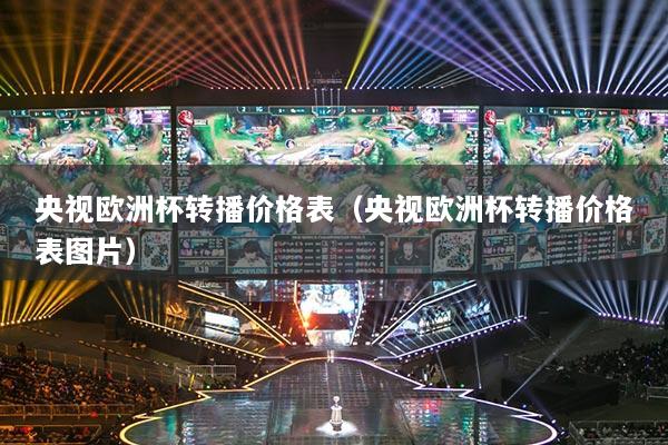 央视欧洲杯转播价格表（央视欧洲杯转播价格表图片）